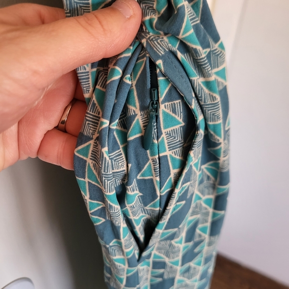 Toad & Co Sunkissed Maxi Dress Geometric Teal Small - Picture 7 of 16